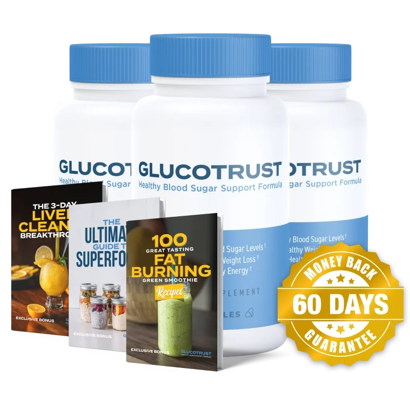 GlucoTrust Blood Sugar Support — 3 Bottle / 90 Day Pack
