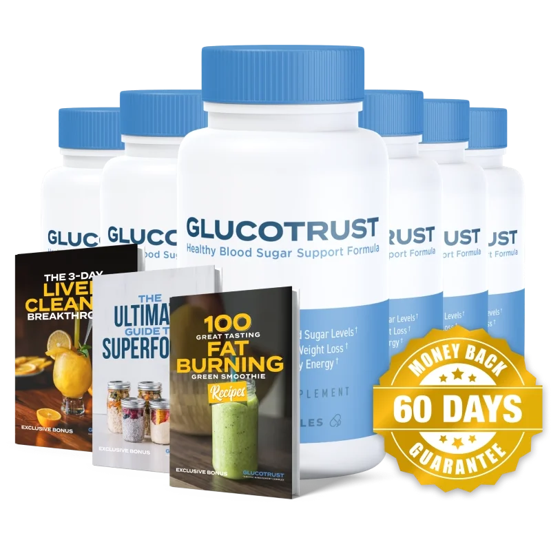 GlucoTrust Blood Sugar Support — 6 Bottle / 180 Day Pack